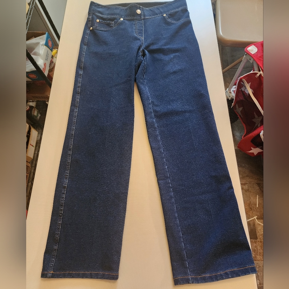 Nygard slims, medium/10-12, dark blue denim